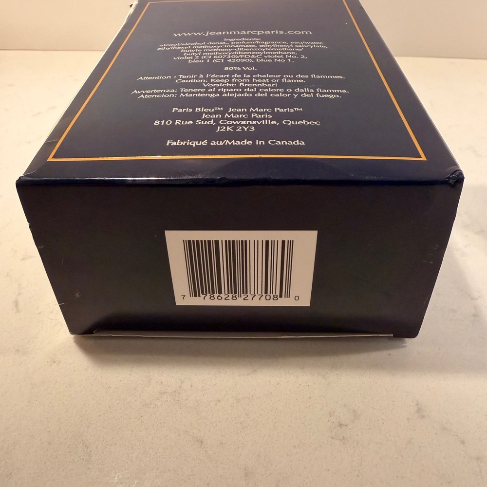 Paris Bleu by Jean Marc Paris Eau De Parfum Cologne 3.4 fl oz/100 mL NEW IN BOX - Picture 11 of 15